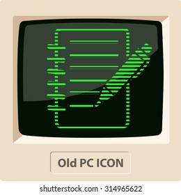 Notebook with pen icon