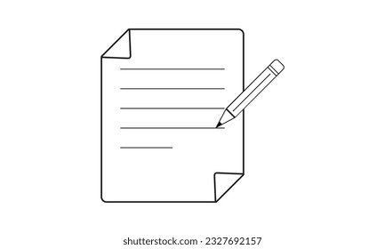 notebook with pencil, ball pen and notepad