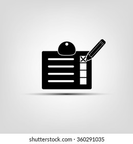 notebook ,pencil, mark