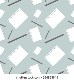 notebook and pencil pattern