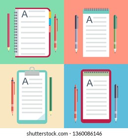 a notebook with a pencil or pen