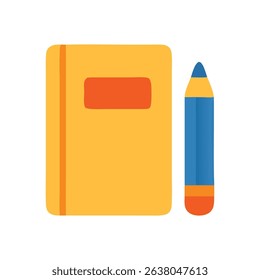 Notebook and Pencil A Simple Illustration
