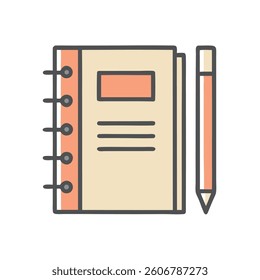 A Notebook and Pencil Symbolizing Study 