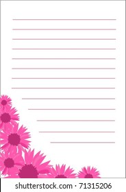 notebook with pink flowers 4