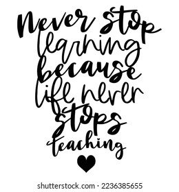 Notebook Planner Typography Black and White