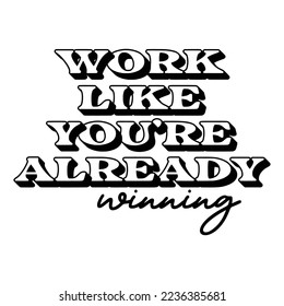 Notebook Planner Typography Black and White