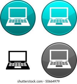 Notebook round buttons. Black icon included.