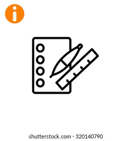 notebook with ruchkoy. Icon