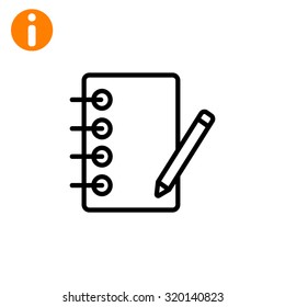 notebook with ruchkoy. Icon