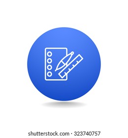 notebook with ruchkoy. Icon