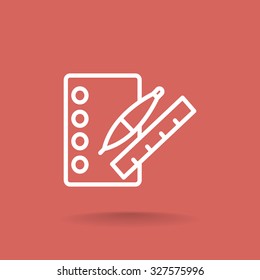 notebook with ruchkoy. Icon