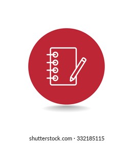 notebook with ruchkoy. Icon