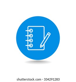 notebook with ruchkoy. Icon