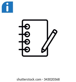 notebook with ruchkoy. Icon