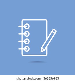 notebook with ruchkoy. Icon