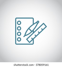 notebook with ruchkoy. Icon