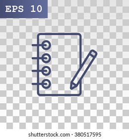 notebook with ruchkoy. Icon