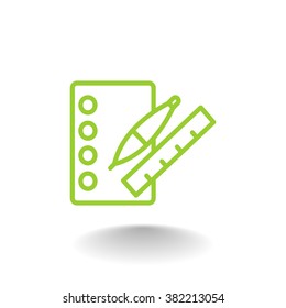 notebook with ruchkoy. Icon