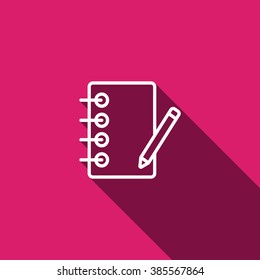 notebook with ruchkoy. Icon