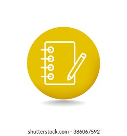 notebook with ruchkoy. Icon