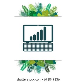 notebook with the schedule icon. vector illustration