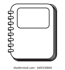 notebook schol supply isolated icon vector illustration design