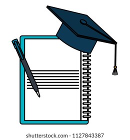 notebook school education icon
