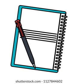 notebook school education icon