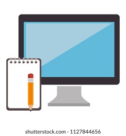 notebook school education icon