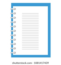notebook school isolated icon