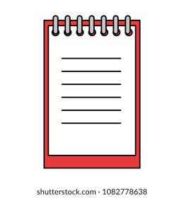 notebook school isolated icon