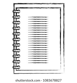 notebook school isolated icon