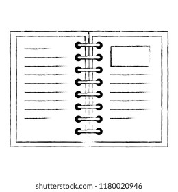 notebook school isolated icon