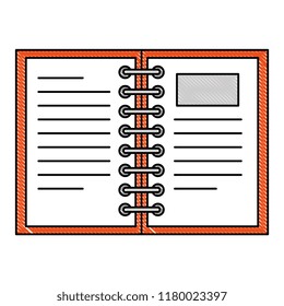 notebook school isolated icon