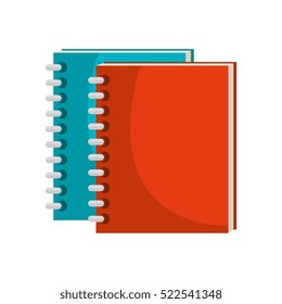 notebook school isolated icon