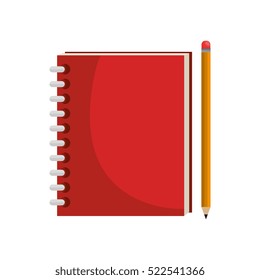 notebook school isolated icon