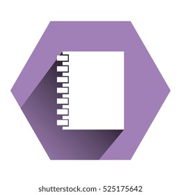 notebook school isolated icon