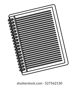 notebook school isolated icon