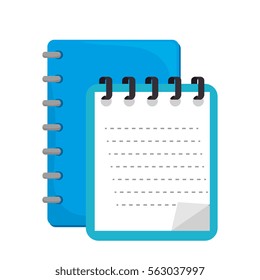notebook school isolated icon