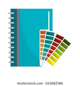 notebook school isolated icon