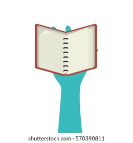 notebook school isolated icon