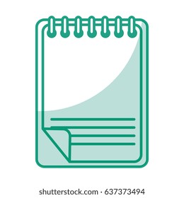 notebook school isolated icon