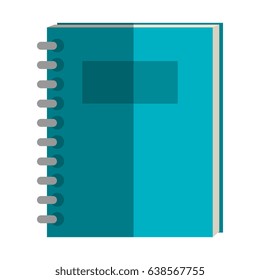 notebook school isolated icon