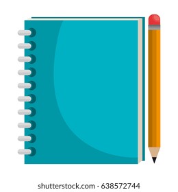 notebook school isolated icon