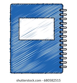 notebook school isolated icon