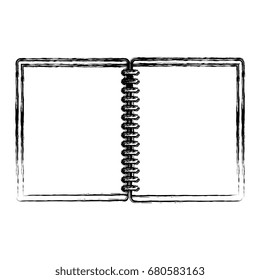 notebook school isolated icon