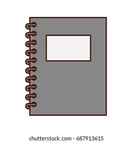 notebook school isolated icon