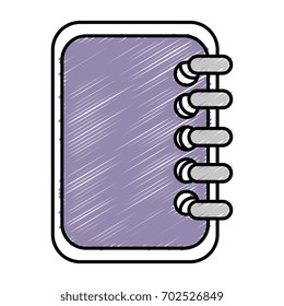 notebook school isolated icon