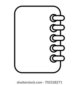 notebook school isolated icon