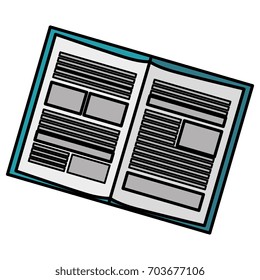 notebook school isolated icon